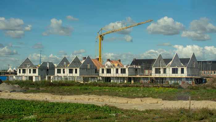 Housing estate under construction, the Netherlands